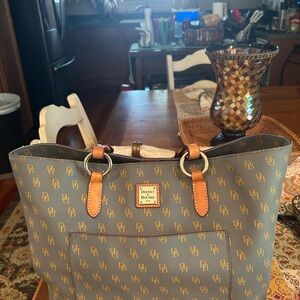Dooney & Bourke Gray and Brown Purse